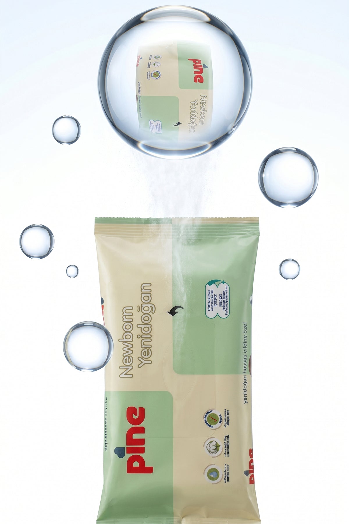 Pine Newborn Wipes 24-Piece Case