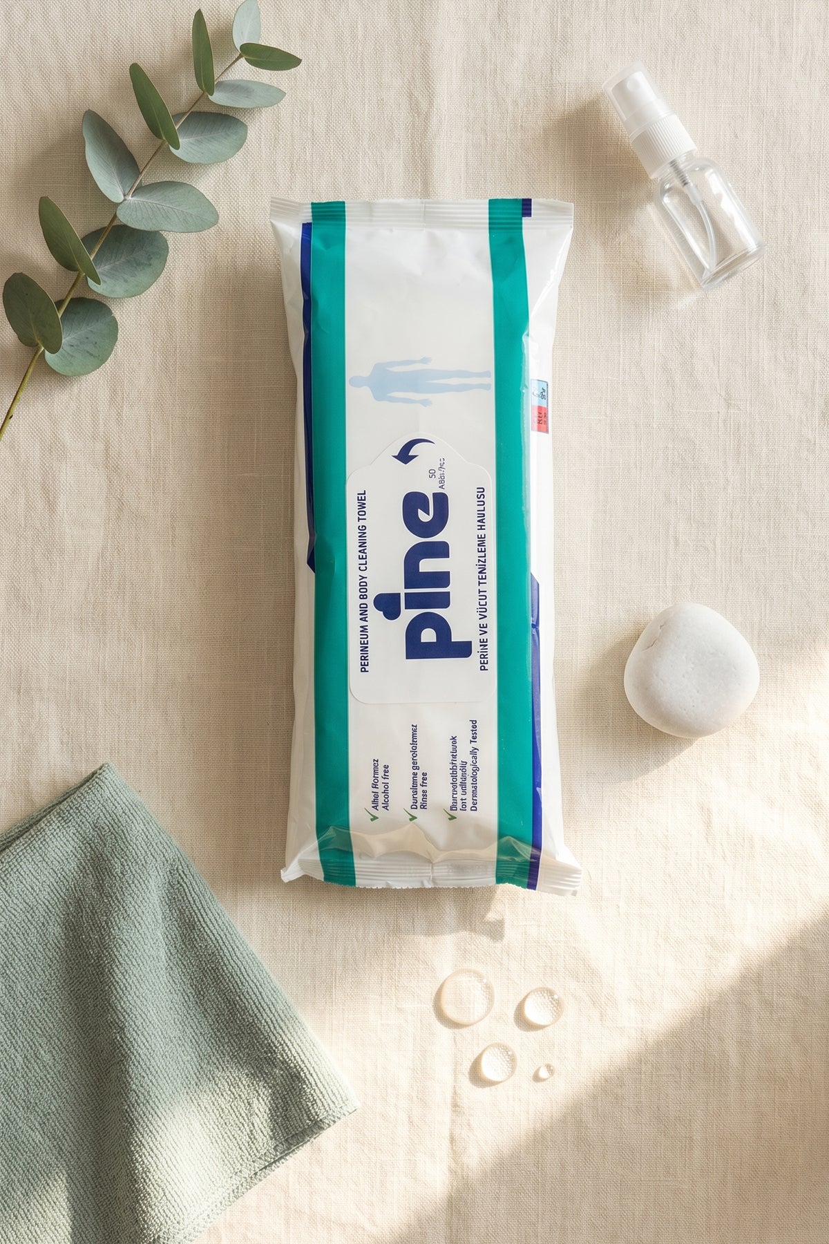Pine Adult Body Wet Wipes